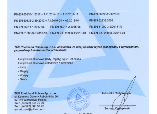 TUV Certificate - PL